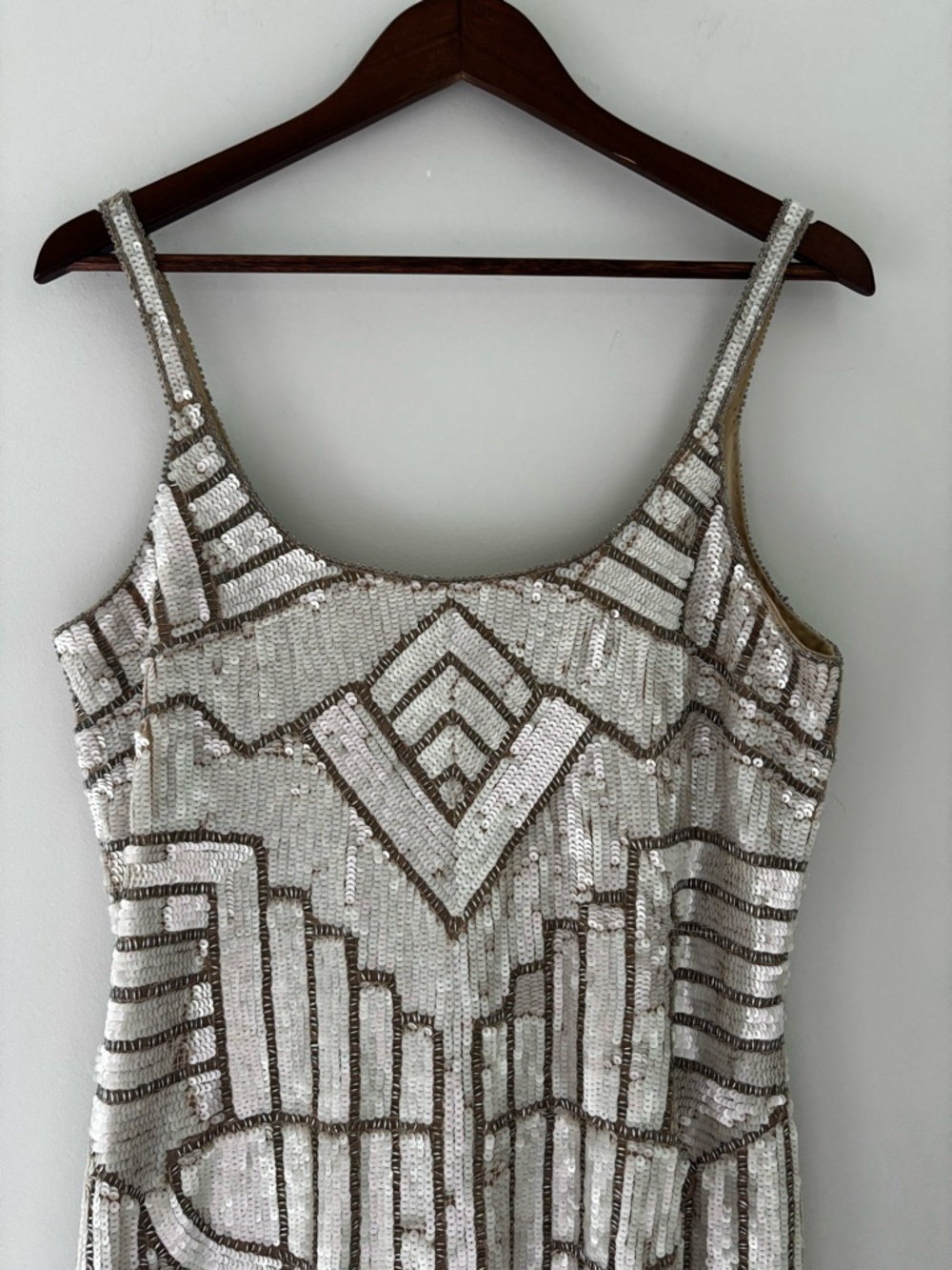 Adrianna Papell Gold Sequin Mini Dress - Picture 4 of 9